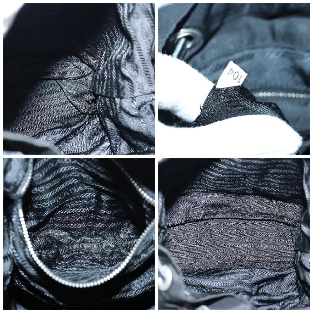PRADA Backpack Nylon Black Silver Auth 85289 - Picture 15 of 16